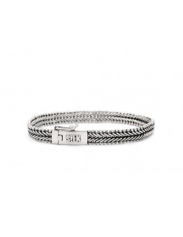 S!LK ZILVEREN SCHAKELARMBAND