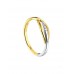 BICOLOR DIAMANT RING 0.03CRT SI BICOLOR DIAMANT RING 0.03CRT SI