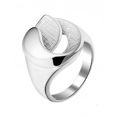 ZILVEREN RING POLY/SCRATCH