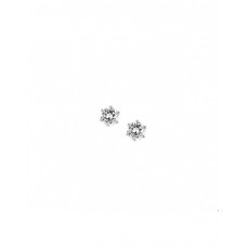 ZILVEREN SOLITAIR OORSTEKER