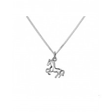 ZILVEREN KETTING MET PAARD