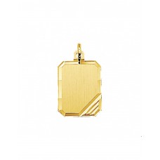 GOUDEN  GRAVEERPLAAT HANGER