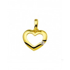 GOUDEN HANGER MET ZIRKONIA