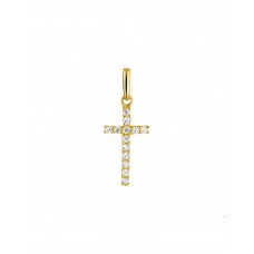 GOUDEN HANGER KRUIS MET ZIRKONIA