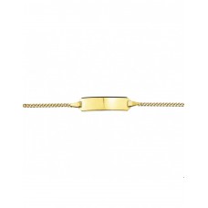 GOUDEN BABYPLAATARMBAND