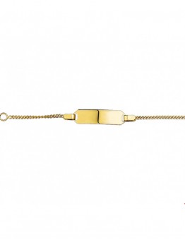 GOUDEN KINDERPLAATARMBAND