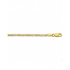 14 KARAAT GEELGOUDEN ARMBAND FIGARO 2.5 MM