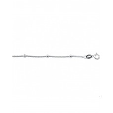 ZILVEREN ARMBAND MET ZILVEREN BOLLETJES 18 CM