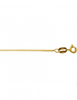 14 KARAAT GEELGOUDEN COLLIER VENETIAANS 40 CM 0.8 MM