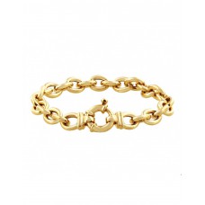 GEELGOUDEN JASSARON ARMBAND MET VEERRING