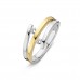 14 KARAAT BICOLOUR RING MET BRILJANT 0.12 CRT - 59901