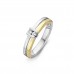 14 KARAAT BICOLOUR RING MET BRILJANT 0,10CRT SI/W - 59902 14 KARAAT BICOLOUR RING MET BRILJANT 0,10CRT SI/W - 59902