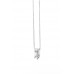 ZILVEREN COLLIER MET HANGER MAT/POLY