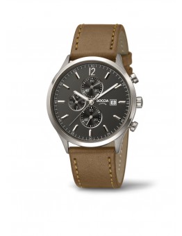 BOCCIA TITANIUM HERENHORLOGE MET LEDER BAND - 61469
