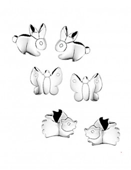 ZILVEREN KINDER OORBELLEN