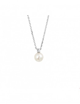 ZILVEREN KETTING MET PARELHANGER