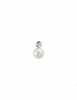 ZILVEREN PAREL HANGER MET ZIRKONIA