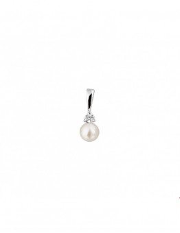 ZILVEREN PAREL HANGER MET ZIRKONIA
