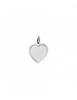 ZILVEREN GRAVEERPLAAT HART