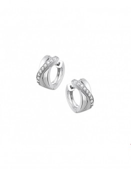 ZILVEREN CREOLEN MET ZIRKONIA