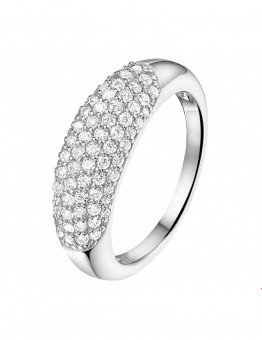 ZILVEREN RING  MET ZIRKONIA