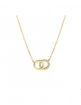 GOUDEN COLLIER MET HANGER