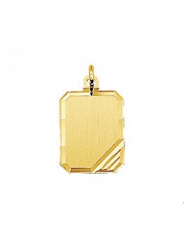 GOUDEN  GRAVEERPLAAT HANGER