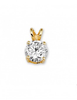 GOUDEN HANGER MET ZIRKONIA