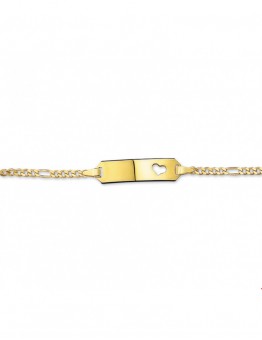 GOUDEN BABYPLAATARMBAND