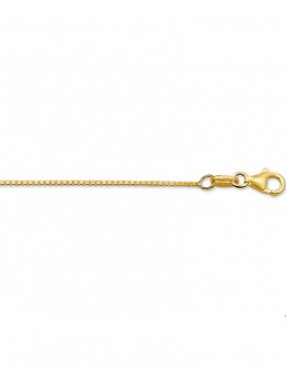 14 KARAAT GEELDOUDEN COLLIER VENETIAANS 45 CM 0,9MM