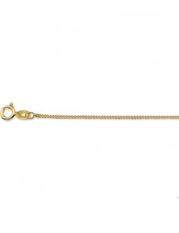 14 KARAAT GEELGOUDEN COLLIER GOURMET 45 CM 1,0 MM