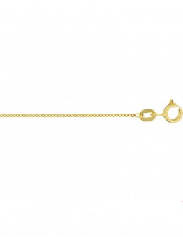 14 KARAAT GEELGOUDEN COLLIER ANKER 41-45 CM 1,2 MM