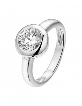 ZILVEREN RING MET ZIRKONIA