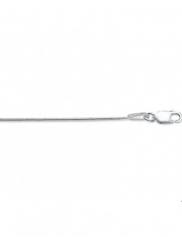 ZILVEREN SLANG COLLIER 38CM 0.9MM