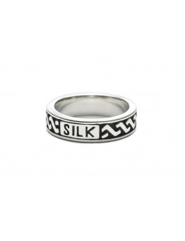 ZILVER SILK KNOKKELRING