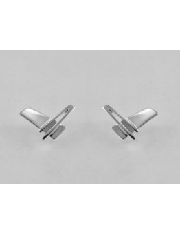 ZILVEREN NOL OORSTEKERS - 58364