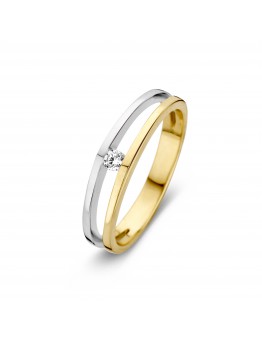 BICOLOR RING ZIRKONIA