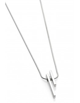 ZILVEREN  YO DESIGN COLLIER ''SPY''