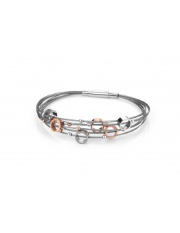 ZILVEREN  YO DESIGN ARMBAND LUNA ROSE - 60557