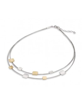 ZILVER VERGULD YO DESIGN COLLIER SUBTILE S